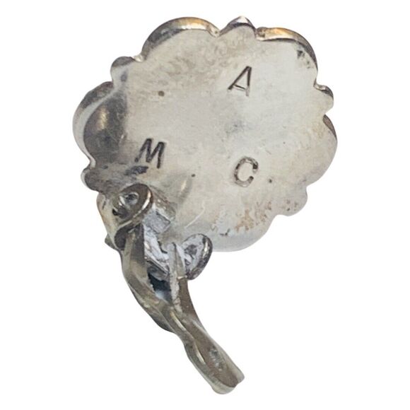 Native American Green Malachite 925 Sterling Silver Earrings Rare Carol Allapowa - Picture 14 of 14